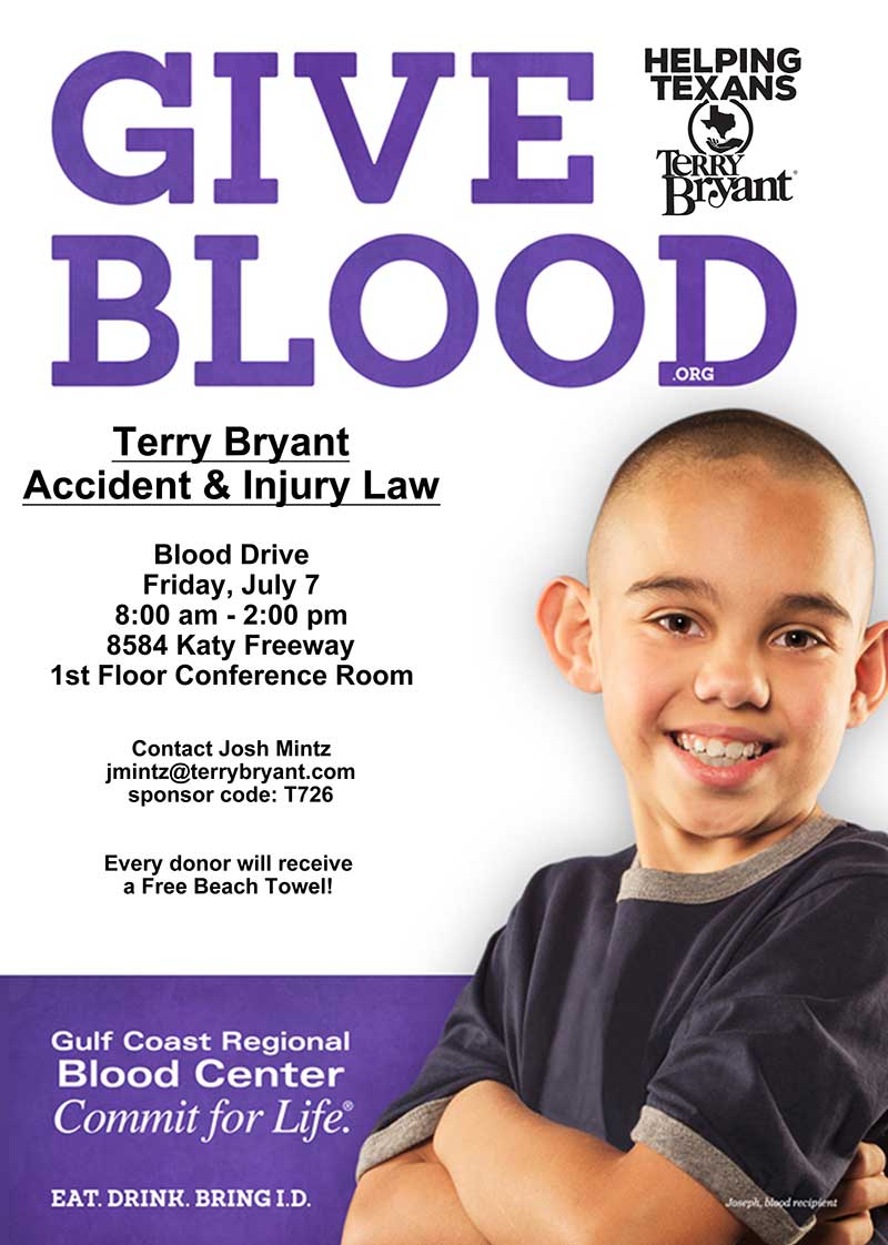 Terry Bryant Blood Drive Event